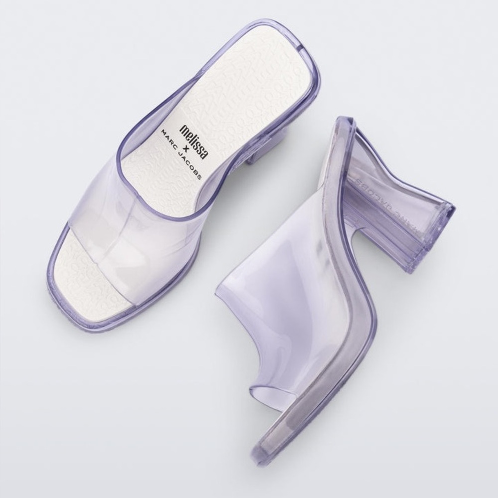 Melissa + Marc Jacobs Transparent Mules LIMITED EDITION | Like New | Retail $295
